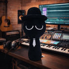 Black Sprunki Plush Toy — Black Stuffed Animal 20cm