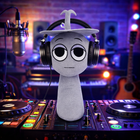 Clukr Sprunki Plush Toy — Silver Stuffed Animal 20cm