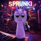 Durple Sprunki Plush Toy — Purple Stuffed Animal 20cm