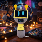 Fun Bot Sprunki Plush Toy — Yellow Stuffed Animal 20cm