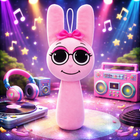 Pinki Sprunki Plush Toy — Pink Stuffed Animal 20cm