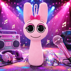 Pinki Sprunki Plush Toy — Pink Stuffed Animal 20cm
