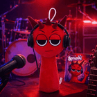 Raddy Sprunki Plush Toy — Red Stuffed Animal 20cm