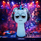 Sky Sprunki Plush Toy — Cyan Stuffed Animal 20cm