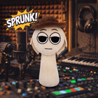 Tunner Sprunki Plush Toy — Tan Stuffed Animal 20cm