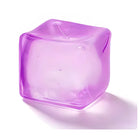 Squishy Stress Cube, Large Fidget Stress Ball Sensory Anti-Anxiety Slow Rising, Purple