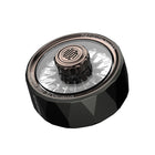 Star Ring power storage rotating metal EDC fidget spinner standing upright on a clean white background.