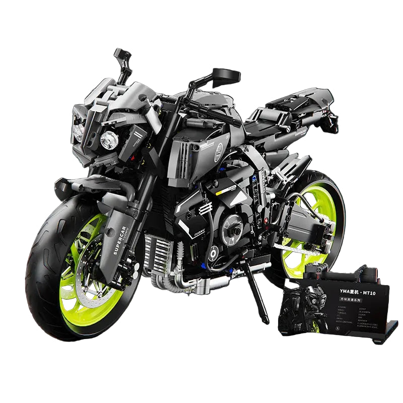 Realistic STEM Motorcycle Building Blocks Kit 1987pcs