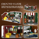 City Coffee House Building Set | 1589PCS Cafe with Stage Lights | ToyIvia
