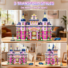 Pinkspire Estate House Building Set | 1815PCS Villa with Lights | ToyIvia