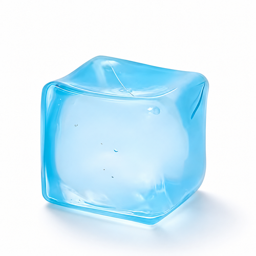 Stress Cube 2-Inch Slow-Rising Fidget Ball — Blue, studio product photo