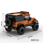 The Canyon Crawler: 405-Piece Orange SUV DIY Construction Kit