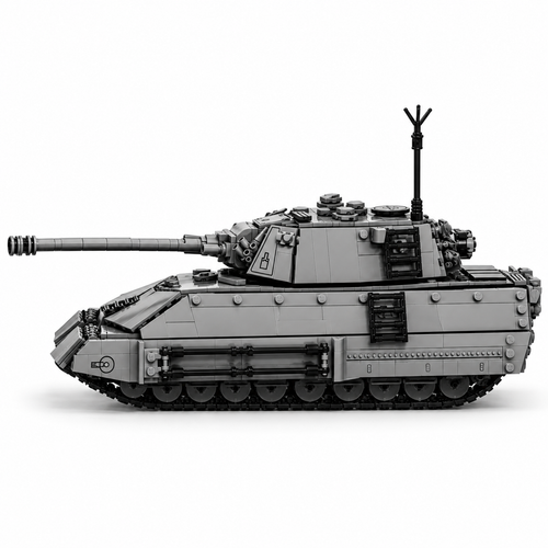 Tarschenratte Heavy Tank 1235 Piece Building Block Model Set - alternate view