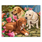 Three Dogs with Flower 100 Piece Jigsaw Puzzle Kids & Adults