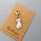 Cute Enamel Cat Charms with Lobster Clasps Stitch Markers Set