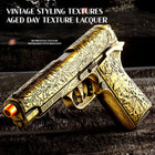 M1911 Engraved Pattern Soft Bullet Pistol Gun - Shell Throwing Blowback Blaster