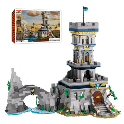 Medieval Fortress Building Blocks Set - 2363pcs Azure Throne Model