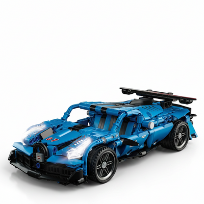 The Kinetic Fury: 521-Piece Pull-Back Racing Vehicle Construction Set