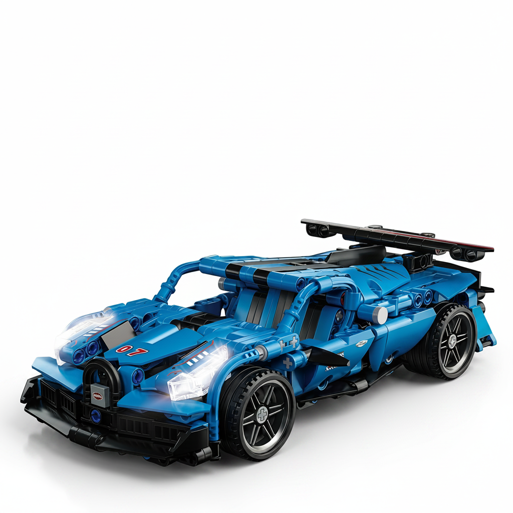 521PCS Pull Back Racing Car Building Set | DIY Vehicle Model