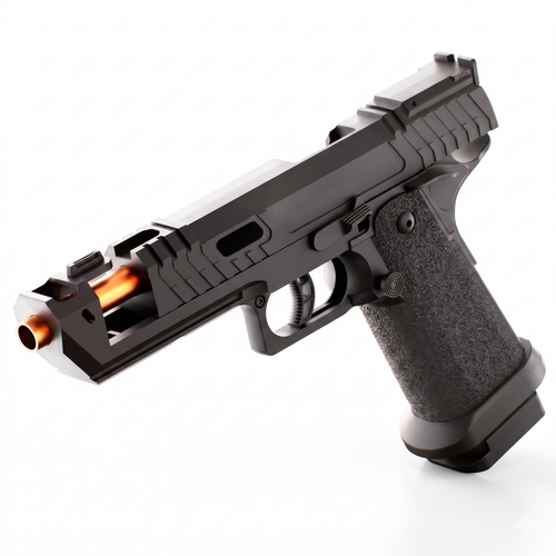 TTI 2011 Soft Bullet Pistol Gun - Shell Throwing Blowback Blaster
