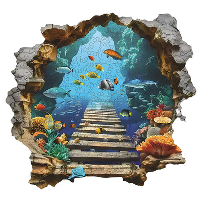 Abyss Magic: High-Difficulty Underwater World Wooden Puzzle