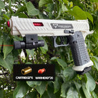 White 2011 soft bullet toy gun displayed outdoors – Toylvia