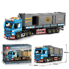 Container Truck Building Blocks Set - 992pcs European Heavy Duty Trailer