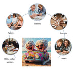 Toylvia adult wooden jigsaw puzzle suitable for family, elderly, friends, couples, and adults enjoying puzzle activities together