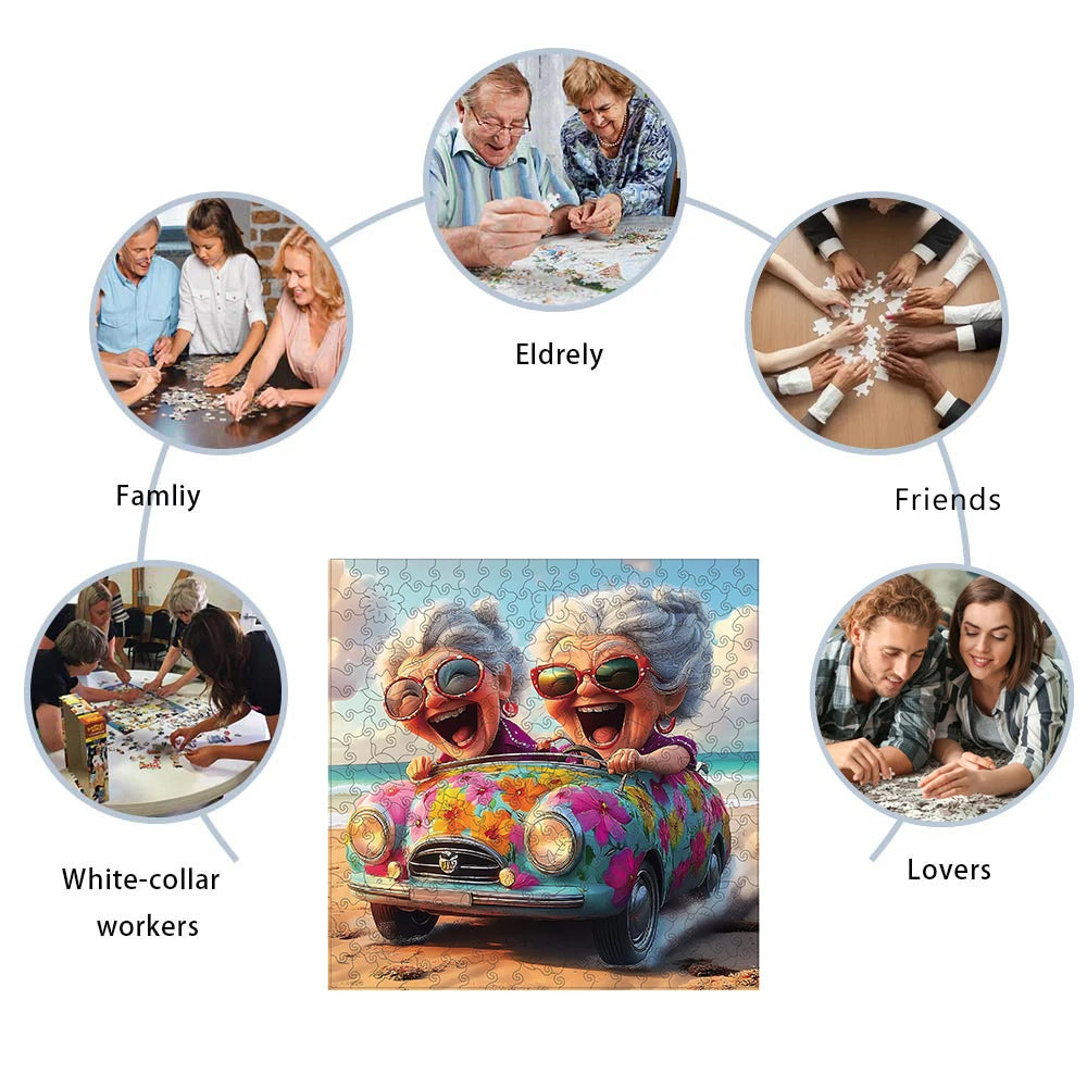 Toylvia adult wooden jigsaw puzzle suitable for family, elderly, friends, couples, and adults enjoying puzzle activities together