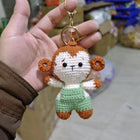 Crochet Animal Bag Charm—Handwoven Knitted Keychain for Car Keys