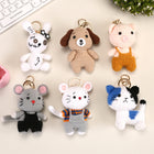Crochet Animal Bag Charm—Handwoven Knitted Keychain for Car Keys