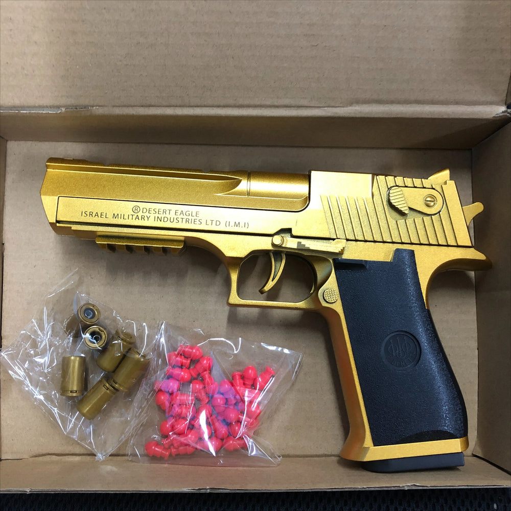 Gold Desert Eagle soft bullet toy gun with accessories – Toylvia
