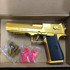 Gold Desert Eagle soft bullet toy gun with accessories – Toylvia