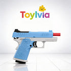 Toylvia™ G17/2011 Soft Bullet Toy Gun - Shell Ejecting Manual Blaster Set
