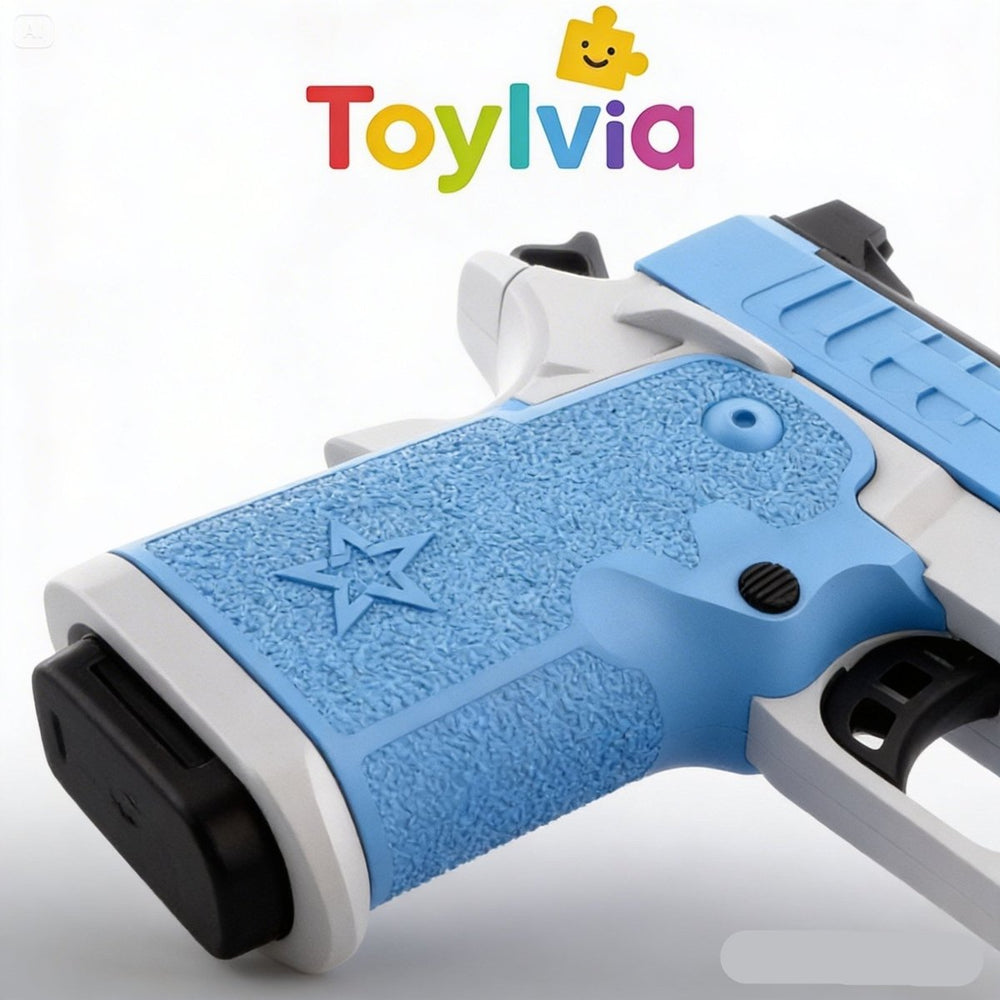Toylvia™ G17/2011 Soft Bullet Toy Gun – Shell Ejecting Manual Blaster Set - Toylvia™ - Toylvia™ Secondary image