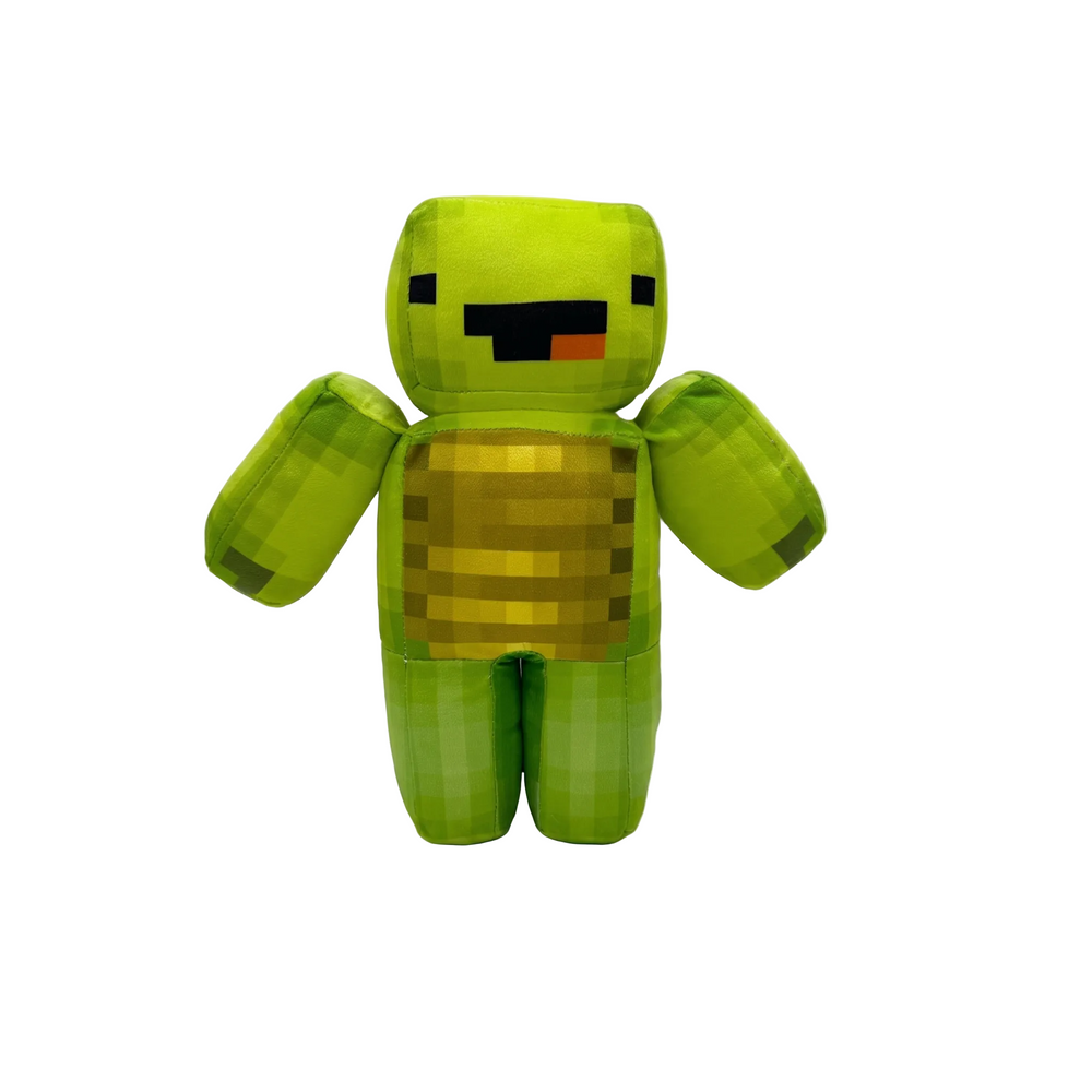 25cm Jelly Plush Toy - Minecraft Style Pixelated Green Slime Gamer Stuffed Doll