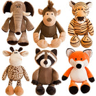 25cm & 35cm Jungle Animal Plush Toys - Cute Safari Stuffed Animal Collection