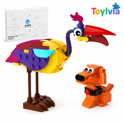 Kevin Bird & Dug Building Blocks Set – 151 PCS Cartoon Animal Collectible Display Model
