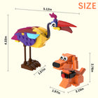Kevin Bird & Dug Building Blocks Set – 151 PCS Cartoon Animal Collectible Display Model