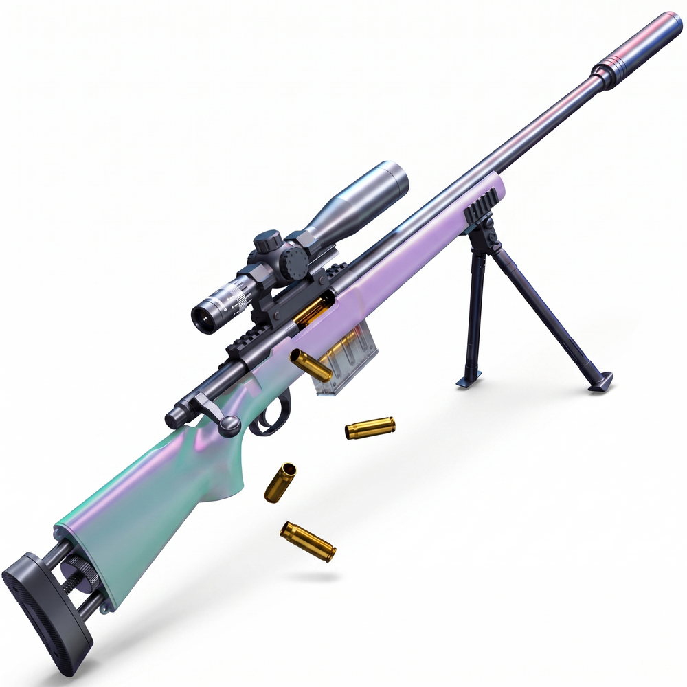 Classic M24 Simulation Sniper Rifle Toy - Manual Bolt-Action EVA Soft Bullet Gun