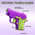 Toylvia™ Mini 1911 Stress-Relief Fidget Toy Gun - ABS Plastic Kids Gadget