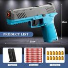 P320 Automatic Soft Bullet Pistol Gun - Realistic Slide Blowback Toy Blaster