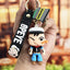 Toylvia Popeye Kawaii Keychain held in hand with cartoon PVC figure and POPEYE strap.