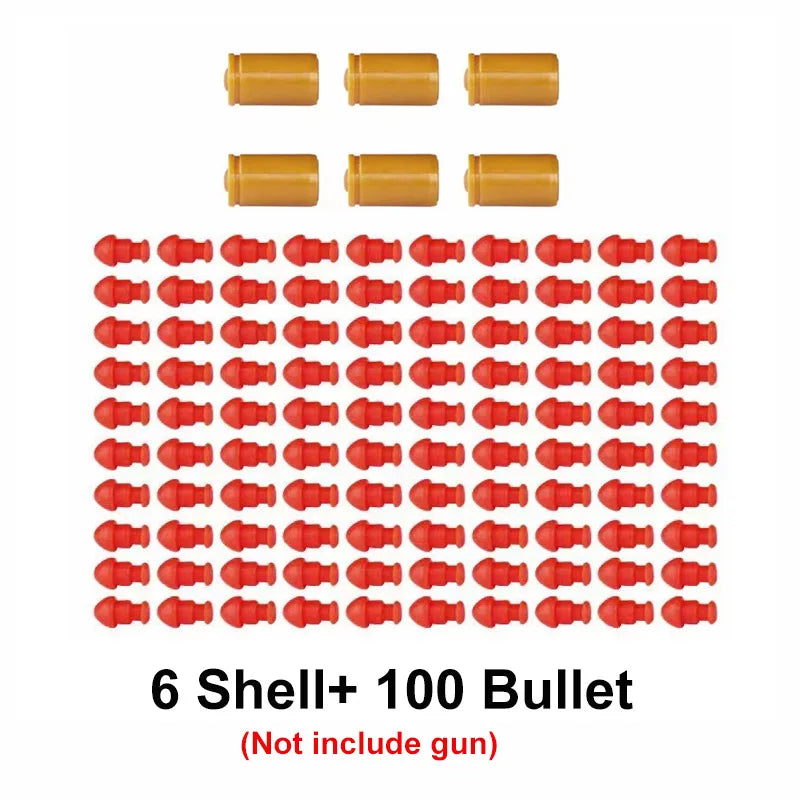 EVA soft bullets and ejection shells set for Desert Eagle toy gun