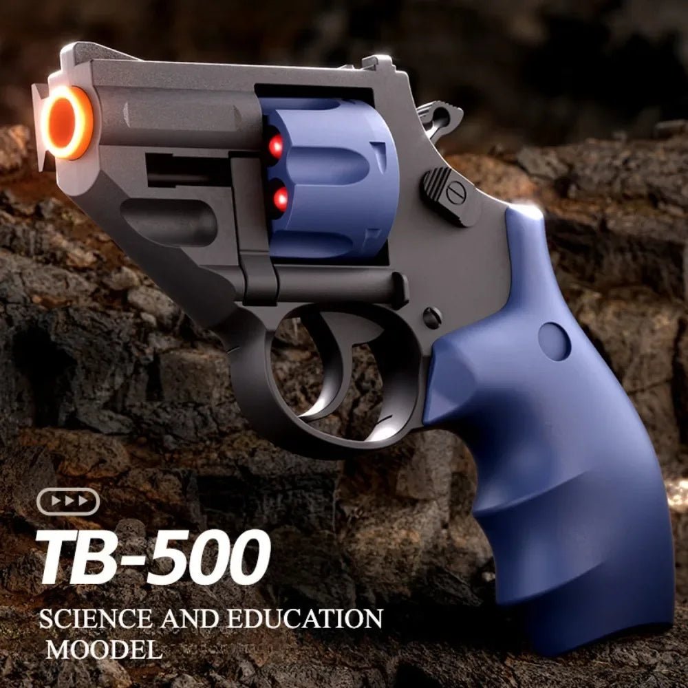 Toylvia™ TB - 500 Dart Revolver – Mini 9mm Soft Bullet Continuous Firing Toy Gun - Toylvia™ - Toylvia™ Secondary image
