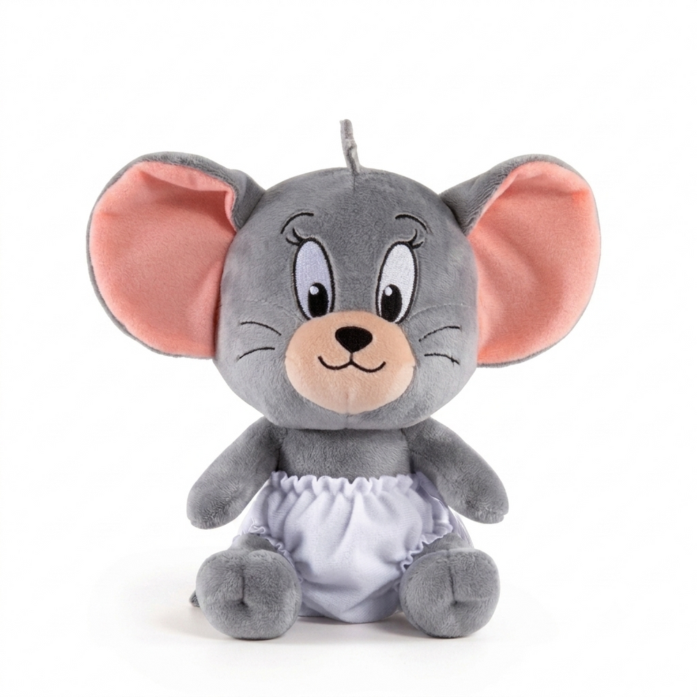Original Tom and Jerry Tuffy—Detailed Nibbles 18cm Stuffed Animal Toy