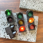 LED Traffic Light Keychain | Mini Pedestrian Signal Keychain Toy