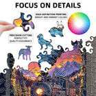 Train Wooden Puzzle - Irregular Cut Brain Teaser 3D Jigsaw | Toylvia™