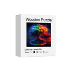 Mindful Mastery: Colorful Tree of Life High-Difficulty Wood Jigsaw