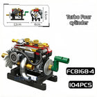 Mini Engine Building Blocks Set | Turbo Cylinder STEM Toy Kit